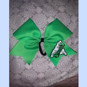 stingray all stars bright green hair bow